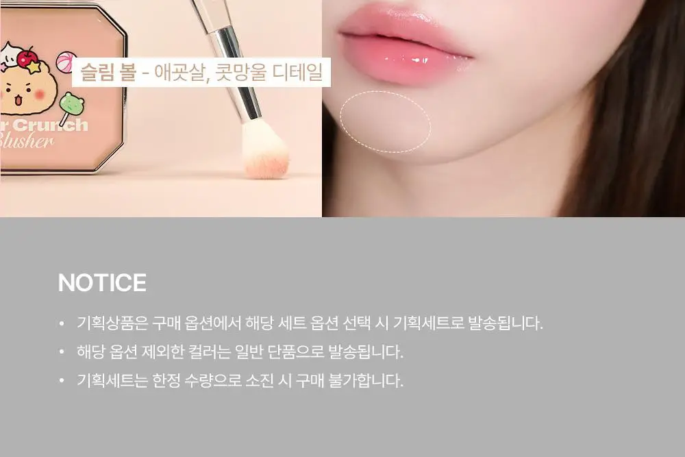 [망곰 콜라보] 얼터너티브스테레오 슈가 크런치 블러셔 5.2g (+브러시) 상세페이지 4